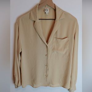 Womens Sheer button down blouse